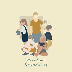 illustrational children's day