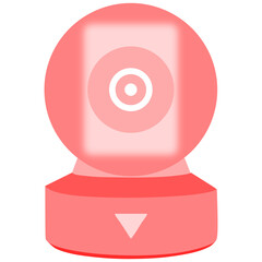 Pink Color Security Camera Design