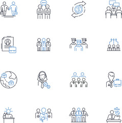 Education consultancy line icons collection. Guidance, Counseling, Planning, Admissions, Support, Exams, Strategy vector and linear illustration. Analysis,Results,Choices outline signs set