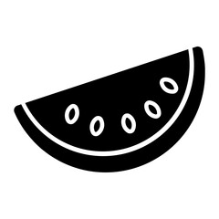 Watermelon Glyph Icon