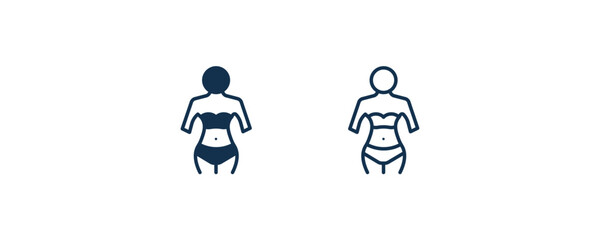 seductive icon. Outline and filled seductive icon from people and relation collection. Line and glyph vector. Editable seductive symbol can be used web and mobile