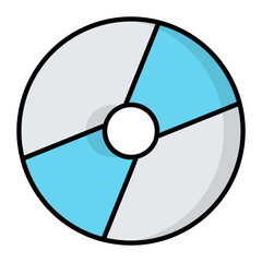 DVD Line Color Icon