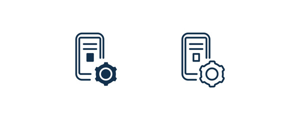 interactive course icon. Outline and filled interactive course icon from distance learning collection. Line and glyph vector isolated on white background. Editable interactive course symbol..