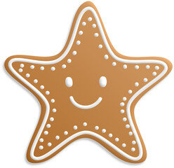 Christmas Gingerbread Star cookie 