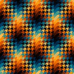 Diagonal plaid pattern. Moire overlapping effect. Vector seamless image.