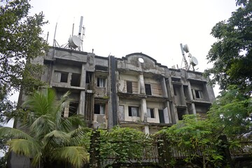 abandoned building near mumbai , india 