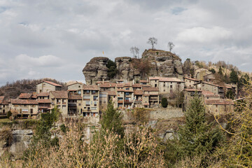 Obraz premium Spanish medieval village landscape