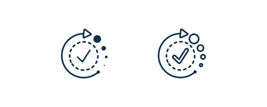 availability icon. Outline and filled availability icon from artificial intellegence collection. Line and glyph vector isolated on white background. Editable availability symbol.