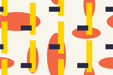 Creative seamless geometric background. Abstract collage design for prints, posters,cards,etc.