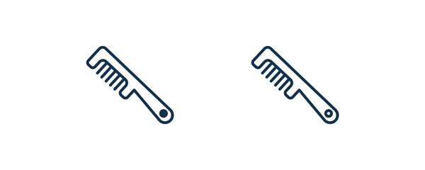 comb cleanin icon. Outline and filled comb cleanin, clean icon from cleaning collection. Line and glyph vector isolated on white background. Editable comb cleanin symbol.