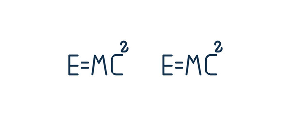 relativity formulae icon. Outline and filled relativity formulae, formula icon from education collection. Line and glyph vector isolated on white background. Editable relativity formulae symbol.