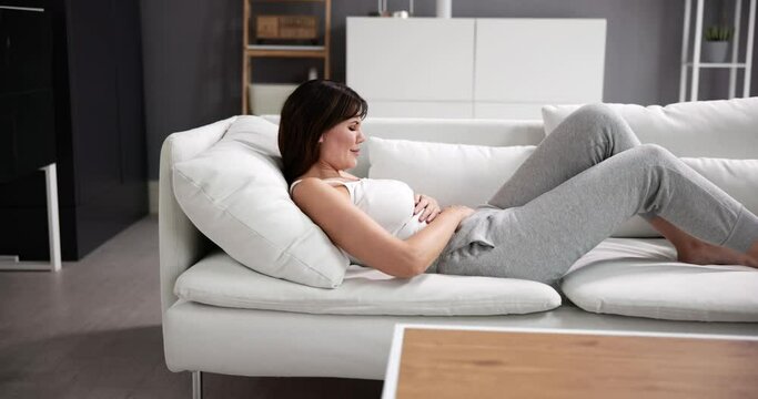 Women PMS Stomach Pain