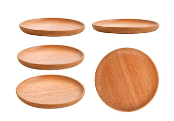wood plate on transparent png - 594591012