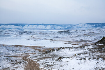 Lake Baikal in winter