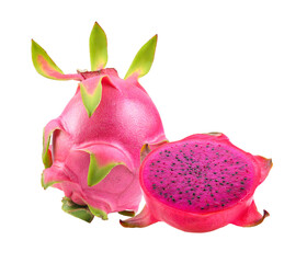 Dragon fruit isolated on transparent png