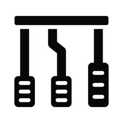 pedal solid icon illustration vector graphic