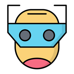 Spooky Monster Line Color Halloween Icon