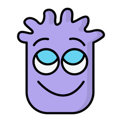 Spooky Monster Line Color Halloween Icon