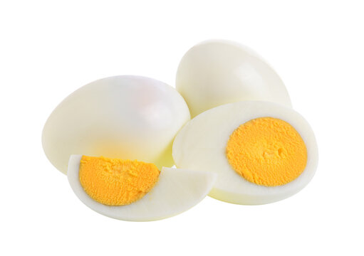 Premium Photo  Hard boiled eggs isolated on white