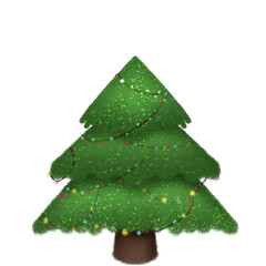 green christmas tree