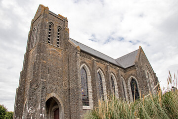 Carteret. Eglise Saint-Germain-le-Scot. Manche. Normandie	