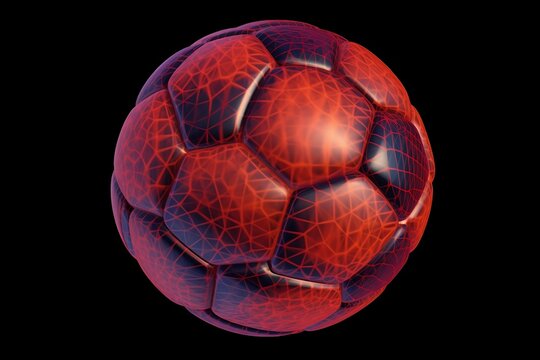 Soccer Ball Close-Up - AI Generated Photo