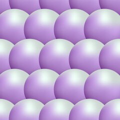 Seamless Geometric purple  3D Sphere Vector Patterns