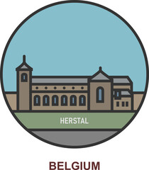 Obraz premium Herstal. Cities and towns in Belgium