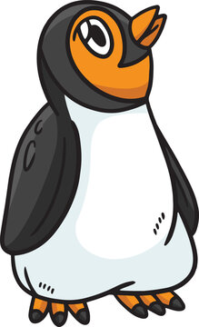 Penguin Cartoon Colored Clipart Illustration