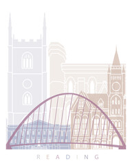 READING SKYLINE POSTER PASTEL