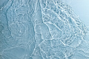 Water surface on a blue background.