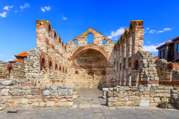 Nessebar (Nesebar), Bulgaria. The Ancient City of Nessebar, Church of St. Sophia. Black Sea Coast, Burgas.