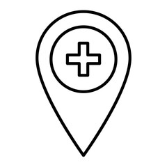 Obraz premium Hospital location