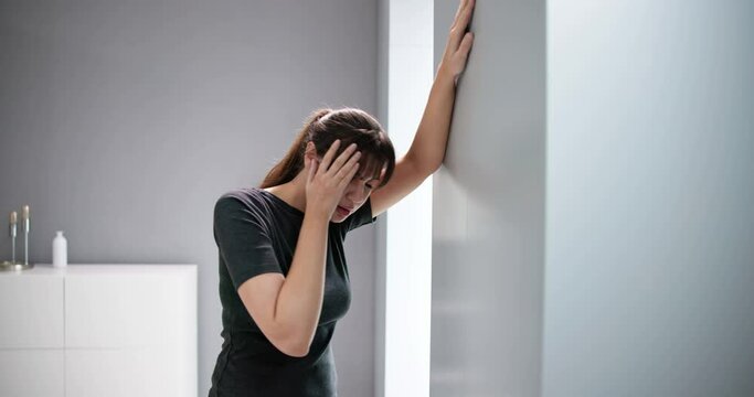 Dizzy Woman With Balance Loss