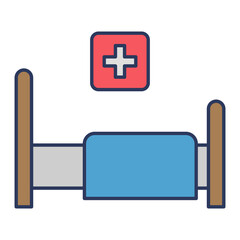 Obraz premium Hospital bed