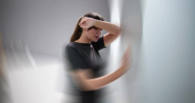 Dizzy Woman With Balance Loss