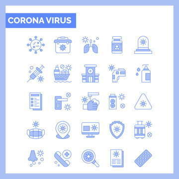 Vector coronavirus covid-19 icons set. quarantine icons isolated pack.