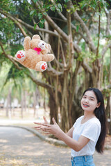 girl with toy