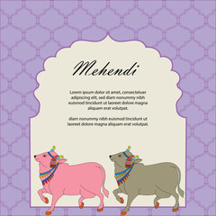 Hindi Marathi Calligraphy “ Shubh Vivah” means Happy Wedding. It’s a wedding Card design for Indian Hindus.