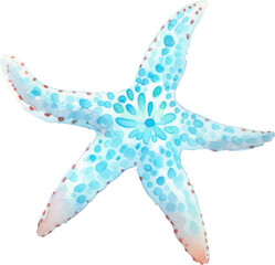 starfish watercolor isolated