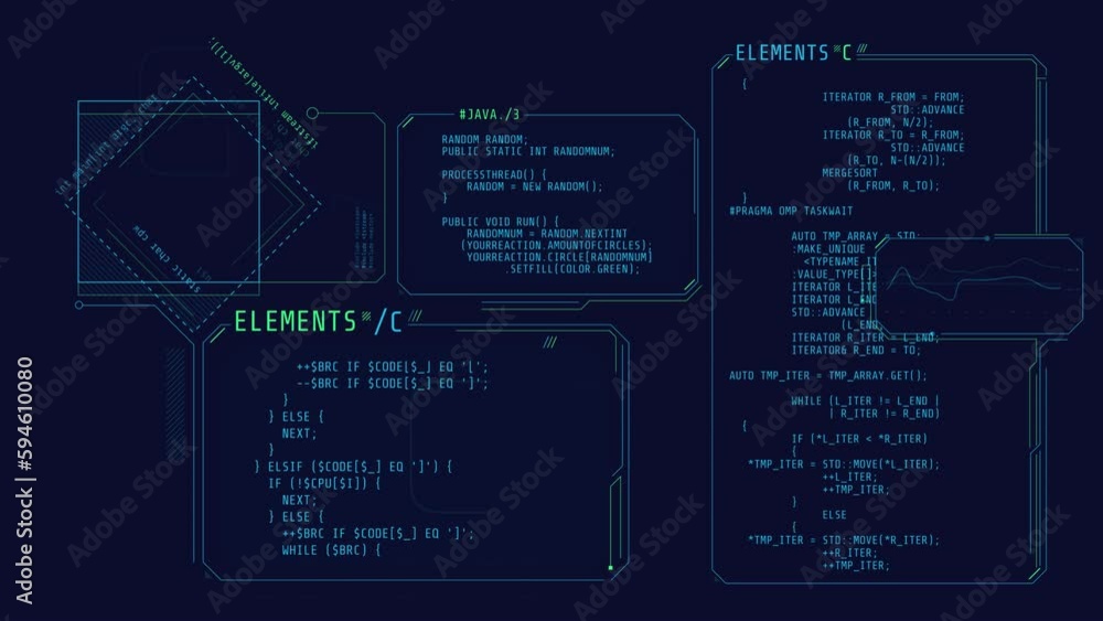 Poster abstract encoding process in the hud interface.