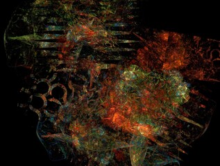 Imaginatory fractal abstract background Image