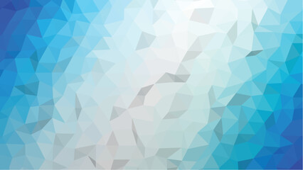 Abstract geometric mosaic background, crystal diamond wallpaper, low poly, icey blue faceted texture and seamless pattern, vector	