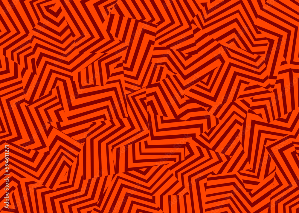 Poster abstract background with seamless dazzle camouflage pattern