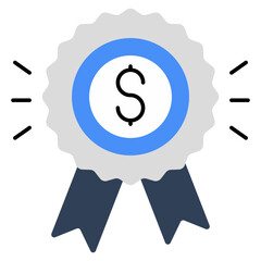 Perfect design icon of dollar badge