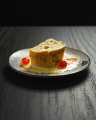French toast with cherries