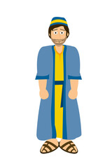 Cartoon Bible Character - Nathaniel