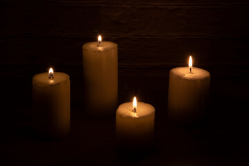 photo flame from a burning candle