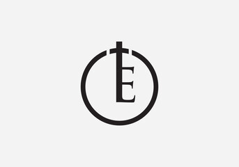 Church and Christian logo design. Emblem with cross and holy bible. Christian sign logo and religious community sign vector letters