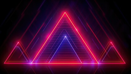 Colorful vector background has a futuristic feel, featuring bright electric neon lines that glow and create an abstract design - generative ai